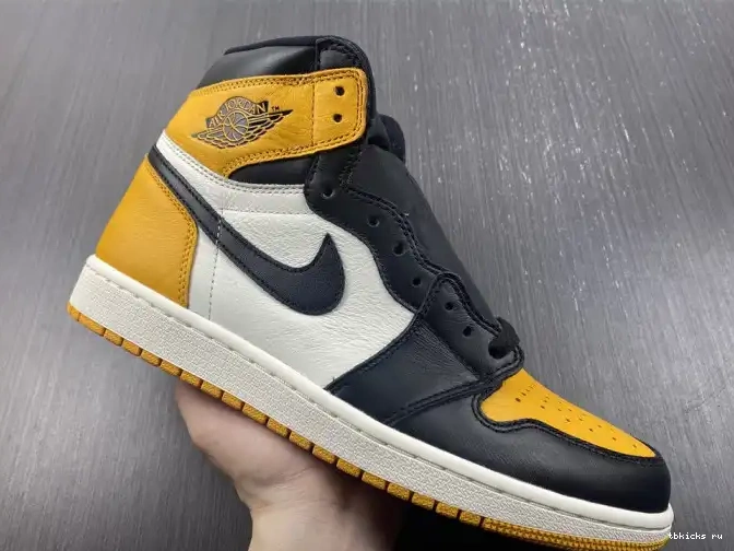 Reps TB Toe 555088-711 Air Jordan High OG 1 Yellow 0602